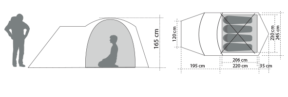 Carpa DOITE Family Dome LICANRAY XR4