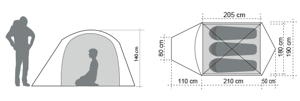 Carpa DOITE Family Dome YOSEMITE XR3