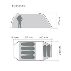 Doite Carpa Family Dome Gran Ruca 4+2